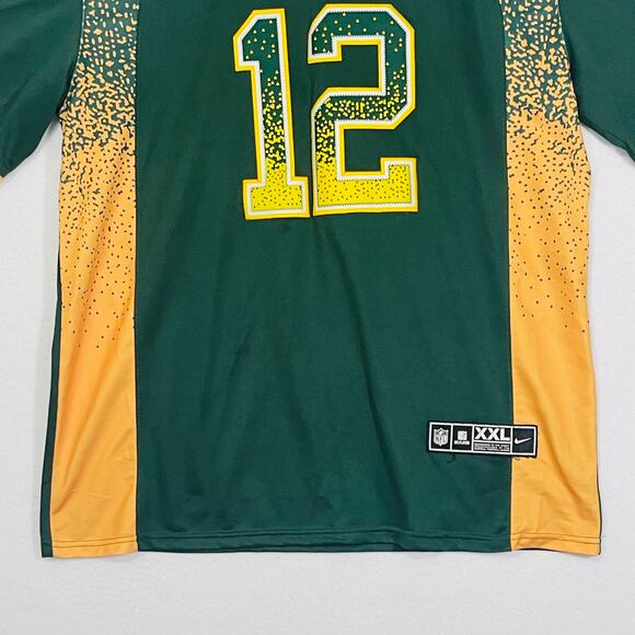NIKE Elite Drift Aaron Rodgers #12 Green Bay Packer Football Jersey On Field XXL - Picture 4 of 11